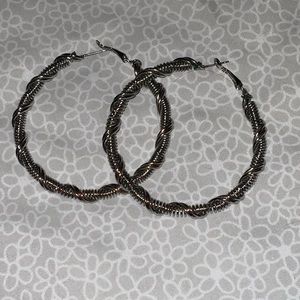 6/$20 Silver tone Earrings